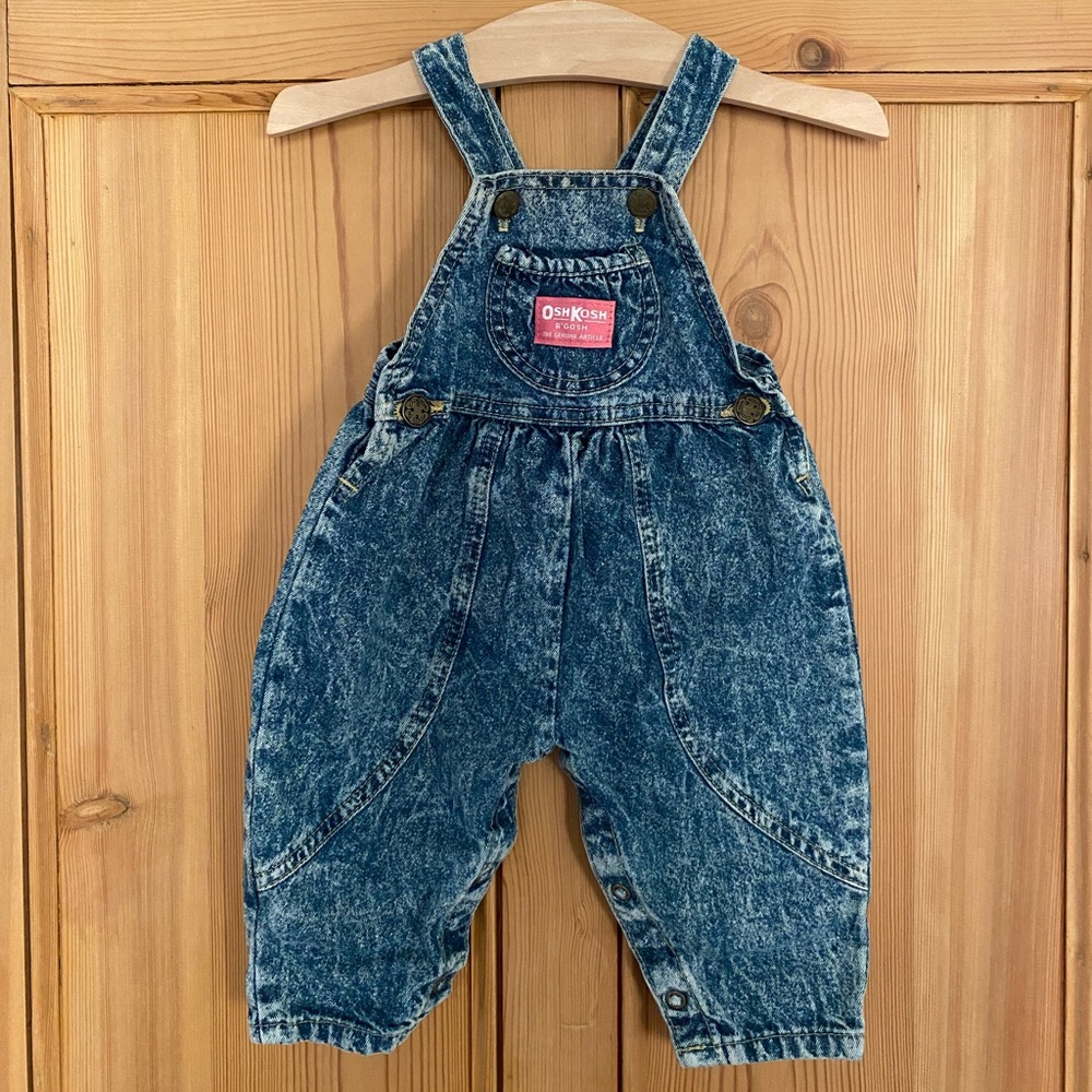 Vintage Oshkosh Acid Wash Overalls